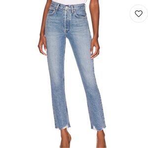 NWOT AGOLDE Riley High Rise Straight Crop in Haven 30
